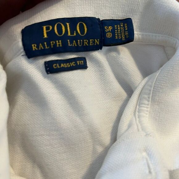 Polo Ralph Lauren white polo shirt tee top size S - Picture 2 of 7